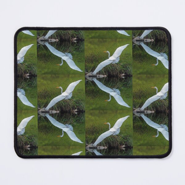 Item preview, Great Egret banking with near perfect reflection designed and sold by Steven Holt.