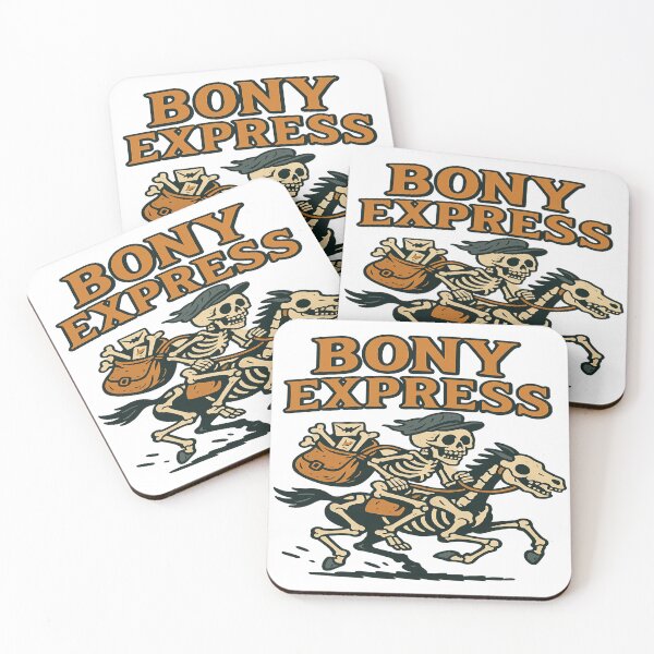 Item preview, Bony Express Skeleton Rider – Funny Halloween Delivery Parody designed and sold by POD DYNASTY.
