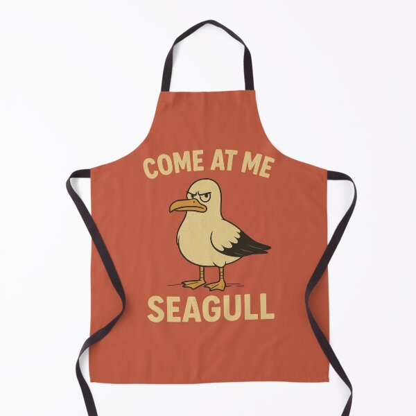 Item preview, Come At Me Seagull – Funny Angry Bird Design designed and sold by Crazy Crab.