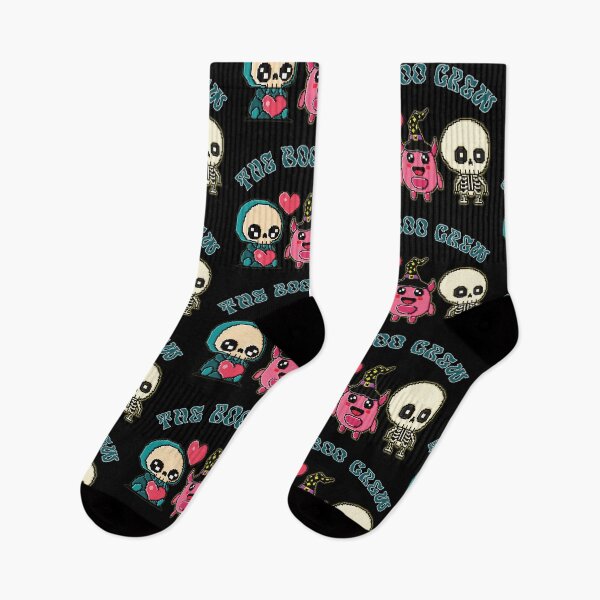 Item preview, The Boo Crew - Pastel Pixel Ghosts & Skeleton Witchcore designed and sold by FaeryNuff.
