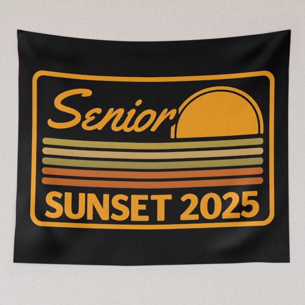 Item preview, Retro Senior Sunset 2025 Graduation Shirt – Vintage Class of 2025 Senior Year Design designed and sold by DrawHandArt.