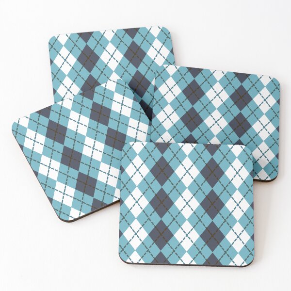 Item preview, Blue and White Argyle Seamless Repeat  designed and sold by Sharon Schwalbe.
