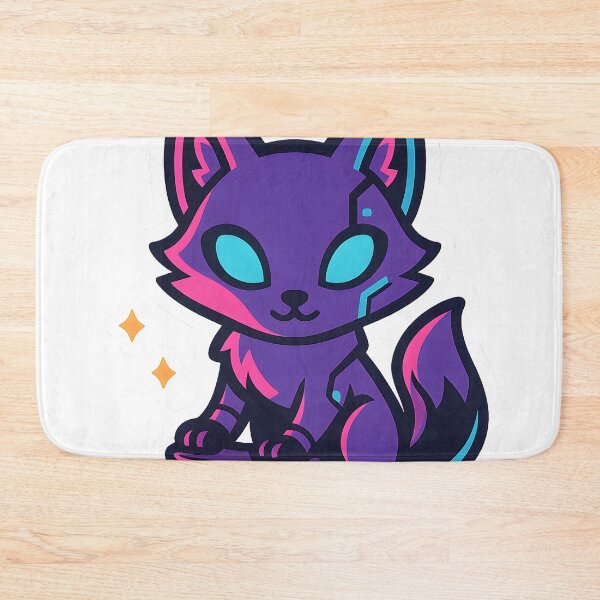 Item preview, Chibi Cyberpunk Fox – Neon Futuristic Desgin  designed and sold by StickyGuys.