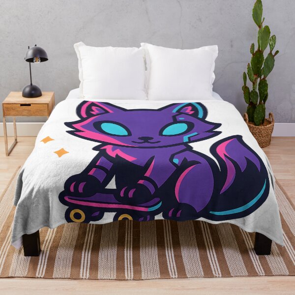 Item preview, Chibi Cyberpunk Fox – Neon Futuristic Desgin  designed and sold by StickyGuys.