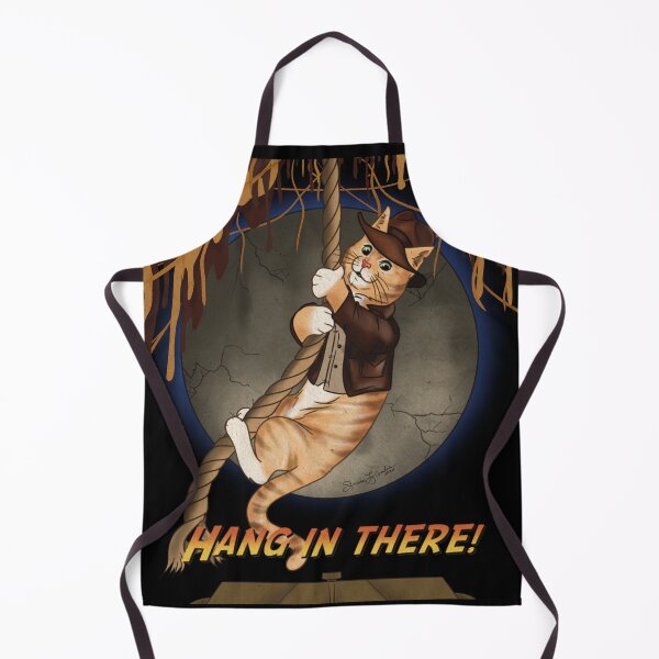 Item preview, Hang in there Indiana Kitty designed and sold by Indy Jax Artifacts.