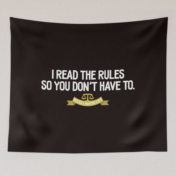 Item preview,  Rules Lawyer Life - I Read The Rules So You Don'T Have To designed and sold by asgraphix.