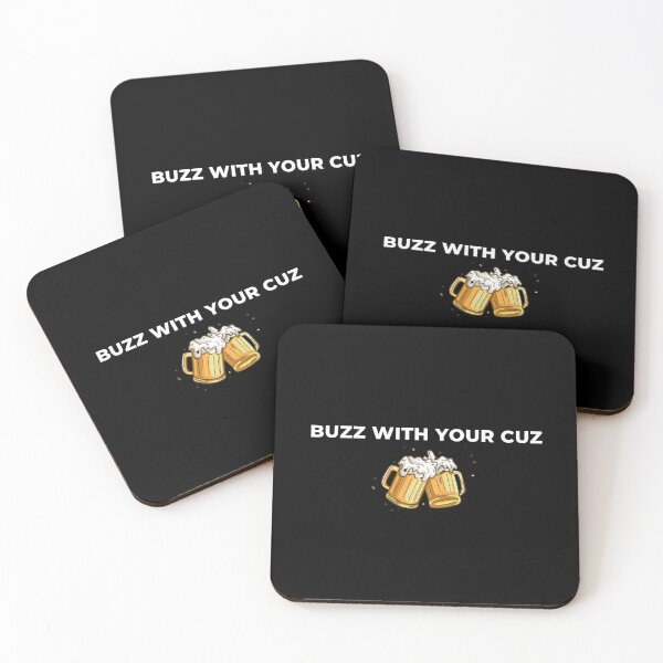 Item preview, Beer Drinkers Catch a Buzz with Your Cuz designed and sold by FlourEggsYeast.