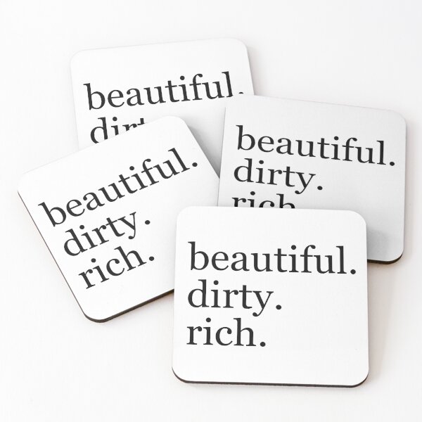 Item preview, “beautiful, dirty, rich” lady gaga quote designed and sold by ipek x.