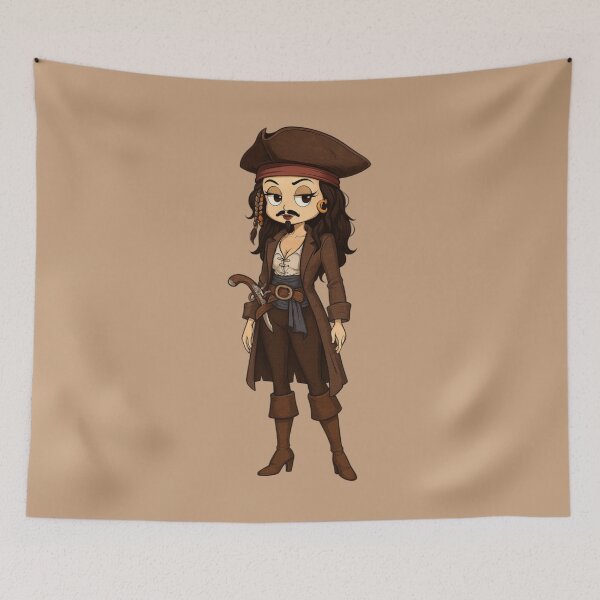 Item preview, Captain Jack Betty Boop Trick or Treasure designed and sold by LyssasMindArt.