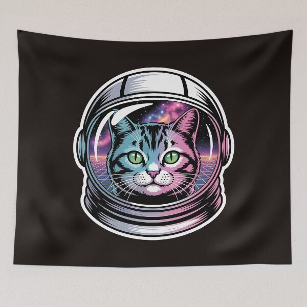 Item preview, Astro Cat's Vaporwave Journey designed and sold by Mr-wow.