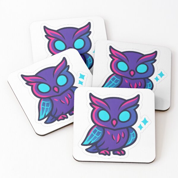 Item preview, Chibi Cyberpunk Owl – Neon Futuristic Desgin  designed and sold by StickyGuys.