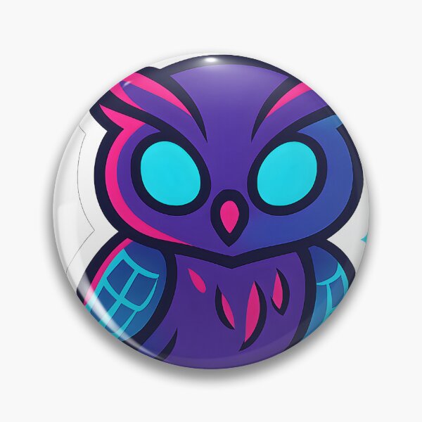 Item preview, Chibi Cyberpunk Owl – Neon Futuristic Desgin  designed and sold by StickyGuys.