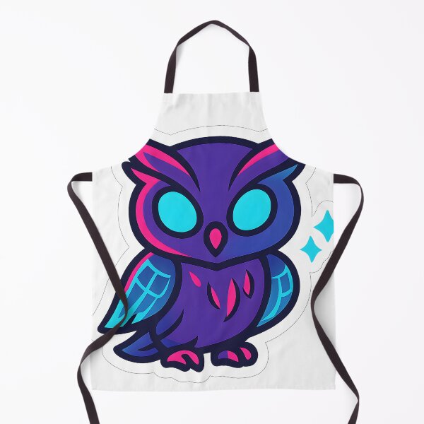 Item preview, Chibi Cyberpunk Owl – Neon Futuristic Desgin designed and sold by StickyGuys.