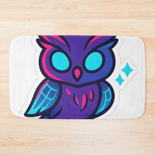 Item preview, Chibi Cyberpunk Owl – Neon Futuristic Desgin  designed and sold by StickyGuys.