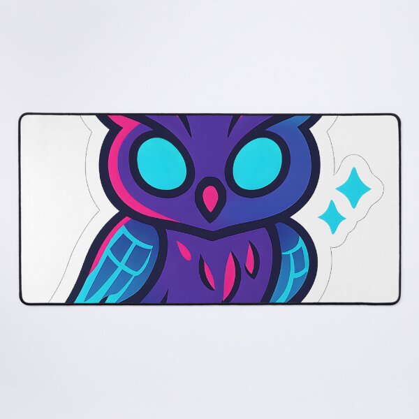 Item preview, Chibi Cyberpunk Owl – Neon Futuristic Desgin designed and sold by StickyGuys.