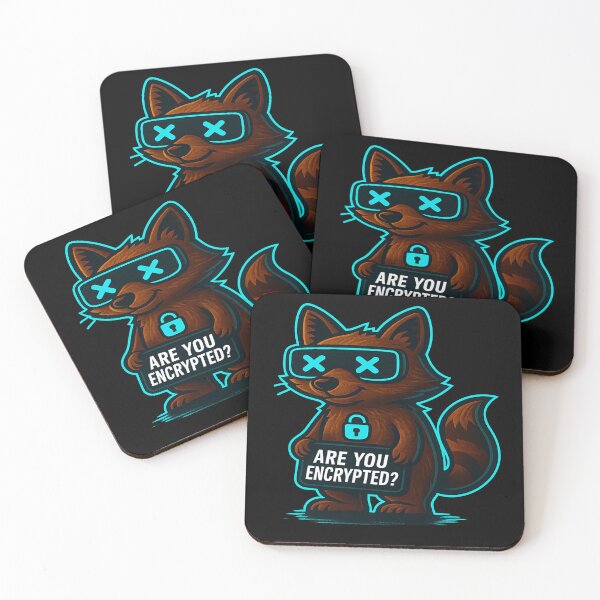 Item preview, Funny Cyber Raccoon - Are You Encrypted? designed and sold by Derpy Lab .