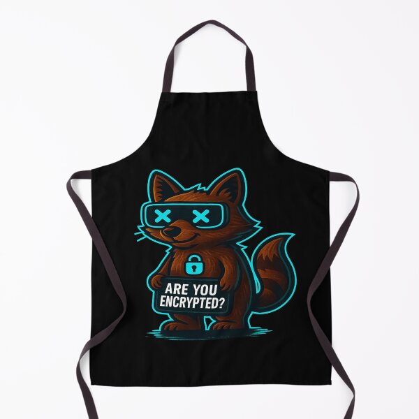 Item preview, Funny Cyber Raccoon - Are You Encrypted? designed and sold by Derpy Lab .