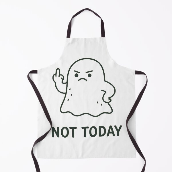 Item preview, Not Today Angry Ghost Funny Attitude Design designed and sold by Wear The Vibe Art.