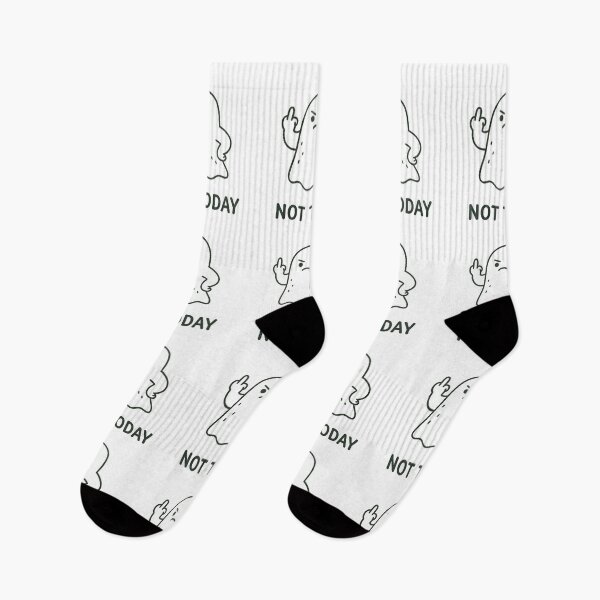 Item preview, Not Today Angry Ghost Funny Attitude Design designed and sold by Wear The Vibe Art.