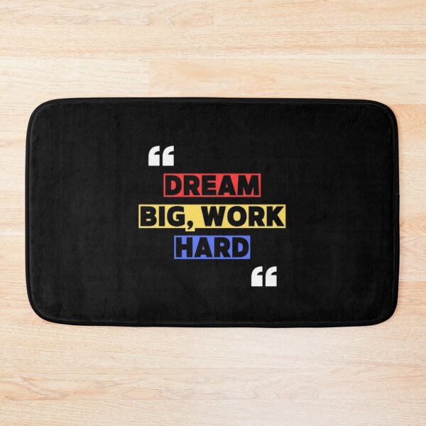Item preview,  Dream Big Work Hard Motivational Quote Design designed and sold by ArtsyElegance4U ⭐⭐⭐⭐⭐.