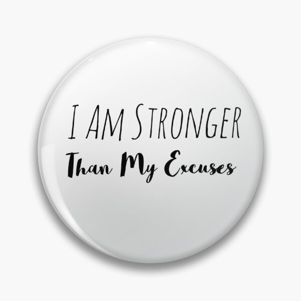 Item preview, I Am Stronger Than My Excuses – Discipline & Power Affirmation designed and sold by Camila  Ardila.