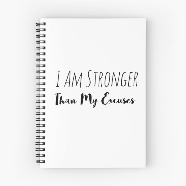 Item preview, I Am Stronger Than My Excuses – Discipline & Power Affirmation designed and sold by Camila  Ardila.