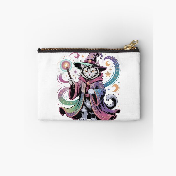 Item preview, Funny Wizard Cat Cartoon Design Shirt,Wizard Cat Fantasy Artwork for Cat Lovers,Anime Wizard Cat Cute Magical Feline Tee designed and sold by PrintMod.