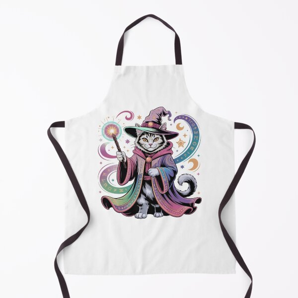 Item preview, Funny Wizard Cat Cartoon Design Shirt,Wizard Cat Fantasy Artwork for Cat Lovers,Anime Wizard Cat Cute Magical Feline Tee designed and sold by PrintMod.