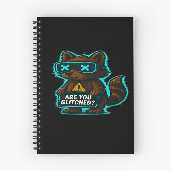 Item preview, Funny Cyber Raccoon - Are You Glitched? designed and sold by Derpy Lab .