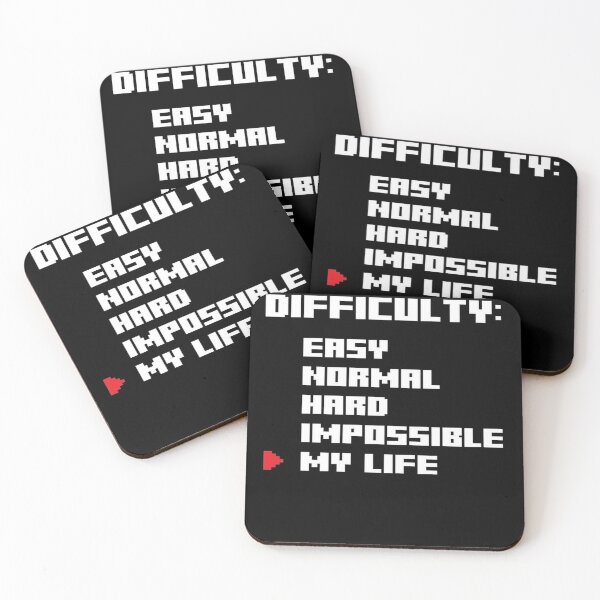 Item preview, Difficulty Level: My Life – Funny Gamer Quote designed and sold by RespawnArt 95.