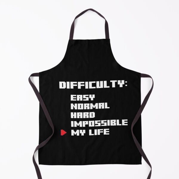 Item preview, Difficulty Level: My Life – Funny Gamer Quote designed and sold by RespawnArt 95.