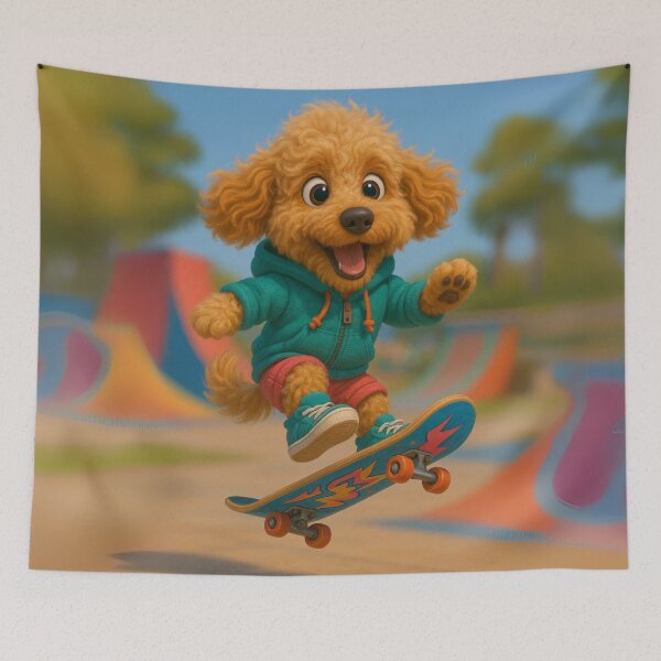 Item preview, Skater Double Doodle designed and sold by Sillytoe.