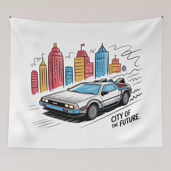 Item preview, Vintage Classic Car T-Shirt Delorean Full designed and sold by PrintCarClub.