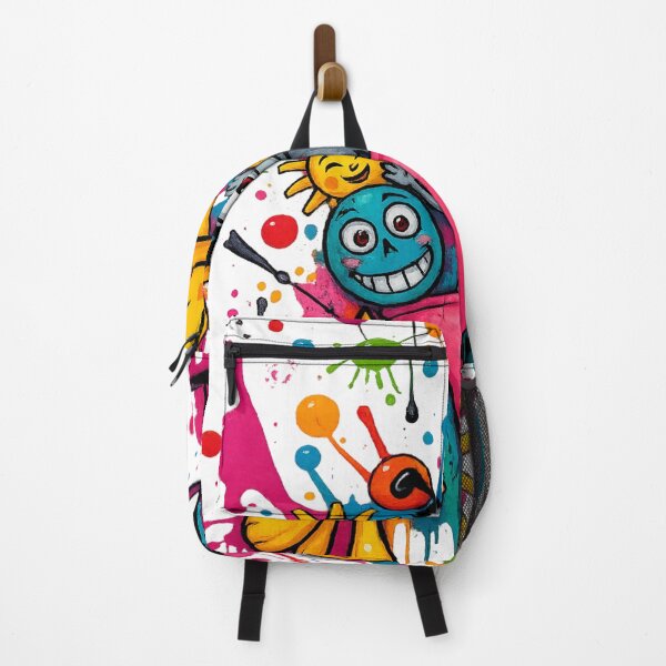 Item preview, Colorful Cartoon Pop Art – Smiling Suns & Funky Alien Splatter Design designed and sold by PixelMusex.