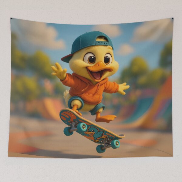 Item preview, Skater Duck designed and sold by Sillytoe.