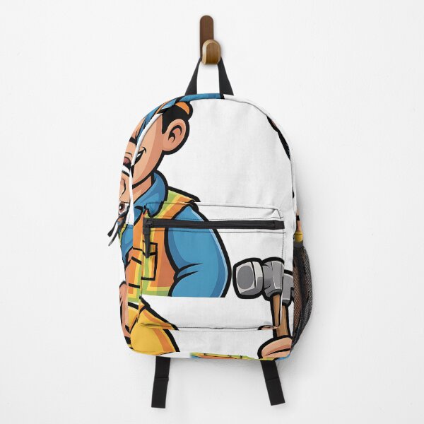 Item preview, Labor Day Construction Worker Cartoon Art designed and sold by CraftStudioCo.