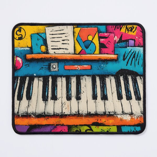 Item preview, Abstract Piano Harmony - A Vibrant Celebration of Music Color and Expressive Energy designed and sold by OlfactoART Studio.