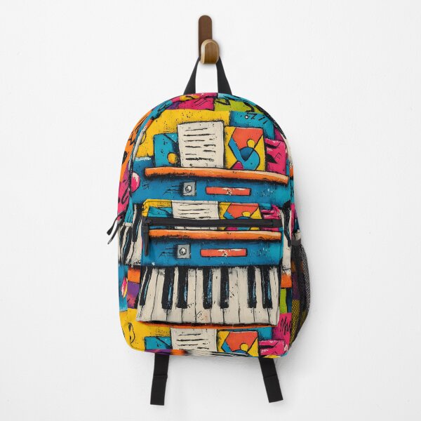 Item preview, Abstract Piano Harmony - A Vibrant Celebration of Music Color and Expressive Energy designed and sold by OlfactoART Studio.