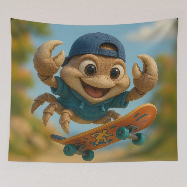 Item preview, Skater Dungeness Crab designed and sold by Sillytoe.