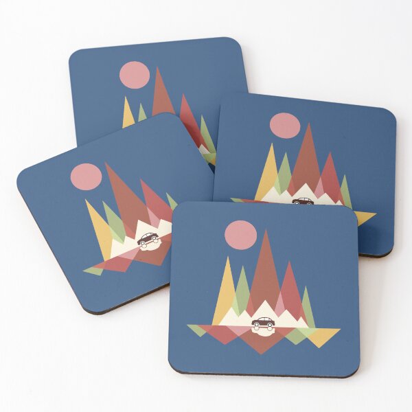 Item preview, Clean Mountain Roadtrip – Retro Minimalist Design designed and sold by Fran Studio.
