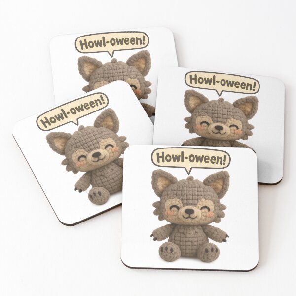 Item preview, Cute Halloween Werewolf Amigurumi Crochet Plush designed and sold by Tiny Stitch World.