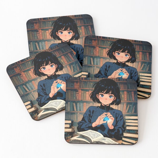 Item preview, Girl reading magic book library designed and sold by Ledsor.