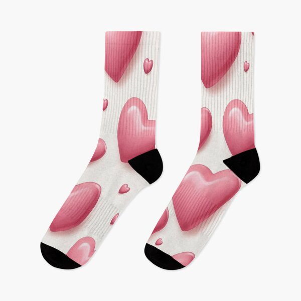 Item preview, Pink Puffy Hearts Pattern designed and sold by Campus Charm.