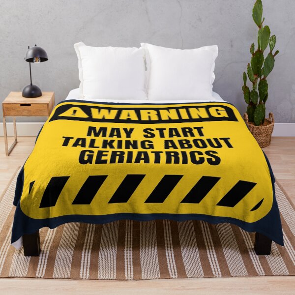 Item preview, Geriatrics Funny Warning Sign designed and sold by MaryAller.