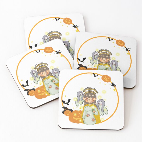 Item preview, Spooky Cute Girl Happy Halloween in Ao Dai designed and sold by RosalinesEyes.