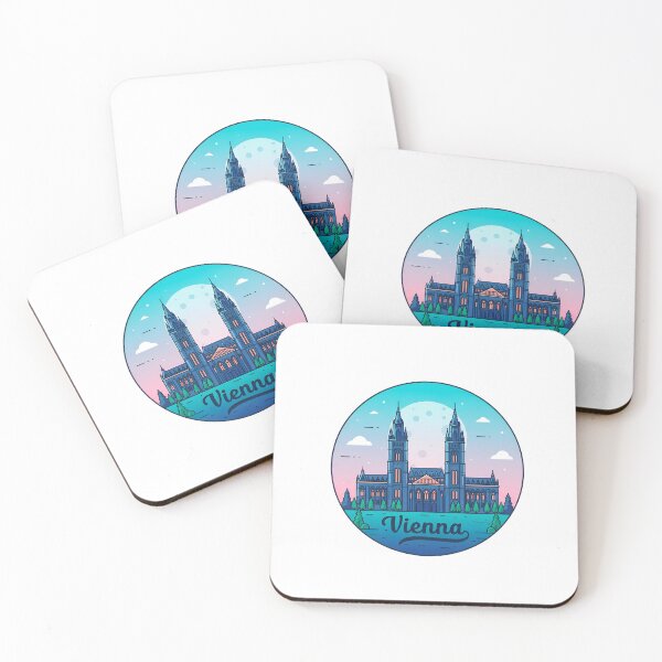 Artikelvorschau, Vienna Austria Travel Retro Emblem - Vintage Style Souvenir Desig entworfen und verkauft von Timegraf.