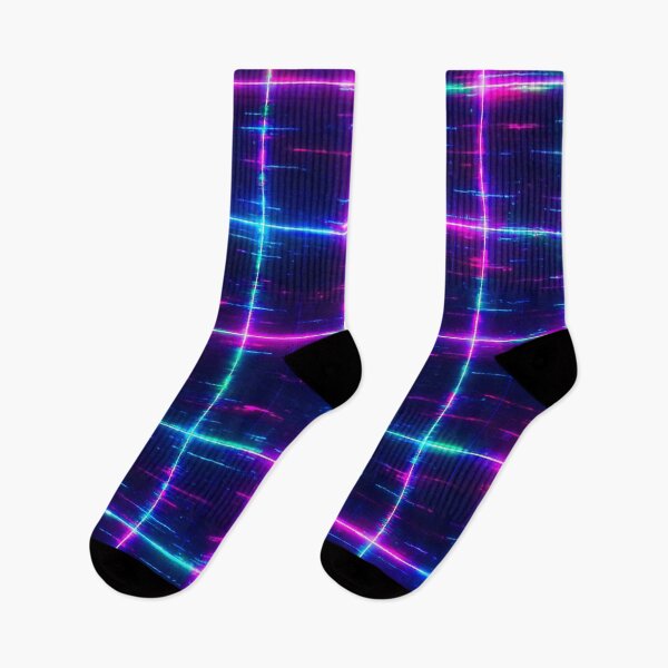 Item preview, Glitchcore Grid – Neon Pixel Distortion  designed and sold by Neonnomads.