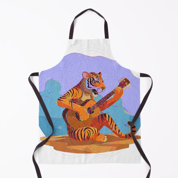 Item preview, Tiger picking a guitar designed and sold by Tigerbuck's.