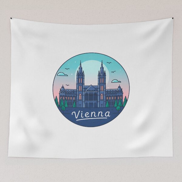 Item preview, Vienna Austria Travel Retro Emblem - Vintage Style Souvenir Design designed and sold by Timegraf.