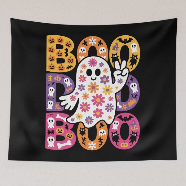 Item preview, Cute Ghost Floral Boo Halloween Ghost Spooky Season designed and sold by Sunset4Bones.